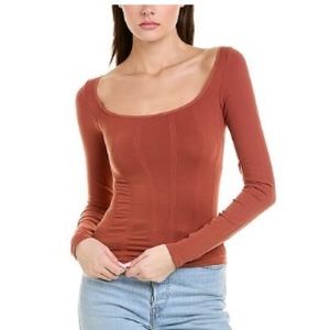 Free people stay here slim intimates ribbed top - M/L nwt